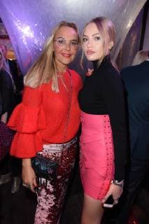 Natascha Ochsenknecht with daughter Cheyenne Ochsenknecht in Marina Hoermanseder at the BUNTE New Faces Award Style in Spindler Klatt in Berlin
