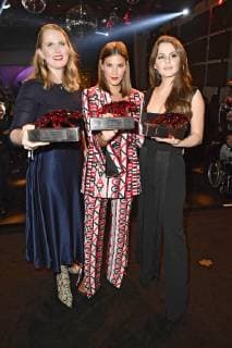 Lilly Ingenhoven Nina Schwichtenberg and Ruby O Fee at the presentation of the Bunte New Faces Award Style 2018 at Spindler Klatt Berlin 15 11 2018 Foto:xF.xKernx xFuturexImage