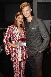 Nina Schwichtenberg with friend Patrick Kahlo at the presentation of the Bunte New Faces Award Style 2018 at Spindler Klatt Berlin 15 11 2018 Foto:xF.xKernx xFuturexImage