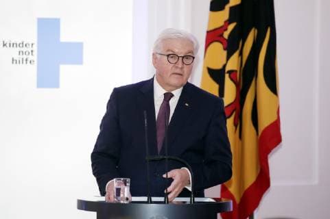 Frank Walter Steinmeier at the 20th Media Award Childrens Rights in the One World of Kindernothilfe in Schloss Bellevue Berlin 15 11 2018 Foto:xM.xDelamerx xFuturexImage