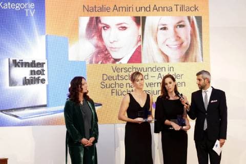 Natalia Wörner Anna Tillack Natalie Amiri and Michel Abdollahi at the 20th Media Prize Kinderrechte in der Einen Welt der Kindernothilfe in Schloss Bellevue Berlin 15 11 2018 Foto:xM.xDelamerx xFuturexImage