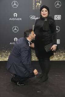 Kida Khodr Ramadan with wife Meryem Ramadan at the 70 Bambi Award 2018 at the Stage Theater am Potsdamer Platz Berlin 16 11 2018 Foto:xA.xBuggex xFuturexImage