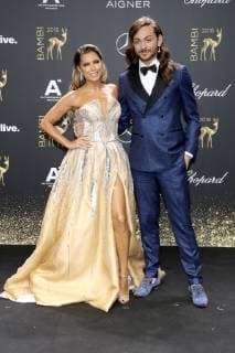 Sylvie Meis and Riccardo Simonetti at the 70 Bambi Awards 2018 at the Stage Theater am Potsdamer Platz Berlin 16 11 2018 Foto:xA.xBuggex xFuturexImage