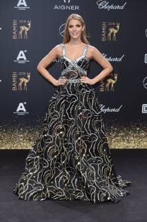 Viviane Geppert in Aigner BAMBI 2018 Red carpet at the Theater am Potsdamer Platz in Berlin on 16 11 2018