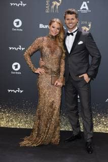 Thore Schoelermann with friend Jana Julie Kilka BAMBI 2018 Red carpet at the Theater am Potsdamer Platz in Berlin on 16 11 2018