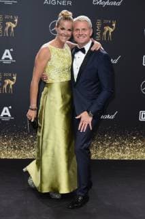 Guido Cantz with wife Kerstin Ricker BAMBI 2018 Red carpet at the Theater am Potsdamer Platz in Berlin on 16 11 2018
