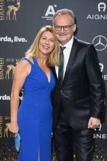 Frank Plasberg with his wife Anne Gesthuysen BAMBI 2018 Red carpet at the Theater am Potsdamer Platz in Berlin on 16 11 2018
