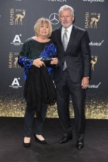 Paul Breitner with his wife Hildegard Breitner BAMBI 2018 Red carpet at the Theater am Potsdamer Platz in Berlin on 16 11 2018