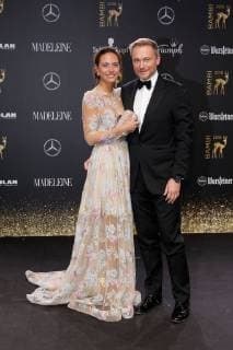 Christian Lindner and Franca Lehfeldt at the Bambi 2018 award ceremony on 16 11 2018 in Berlin Bambi 2018 award ceremony in Berlin