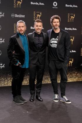 Howard Donald Gary Barlow and Mark Owen of Take That at the Bambi 2018 Awards Ceremony on 16 11 2018 in Berlin Bambi 2018 Awards Ceremony in Berlin