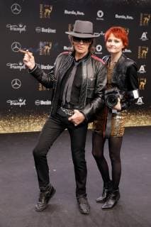 Udo Lindenberg and Tine Acke at the Bambi 2018 award ceremony on 16 11 2018 in Berlin Bambi 2018 award ceremony in Berlin