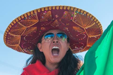 November 18, 2018 - in Tijuana, Mexico, Paloma for Trump protests the arrival of thousands of .asylum seekers from Central America, aka the MIgrant Caravan on November 18,2018. She is a Mexican Nationalist who says Trump gave her the courage to speak up. She supports Trump s policies on secure borders and immigration. - ZUMAs157 20181118_znp_s157_017 Copyright: xVitoxDixStefanox