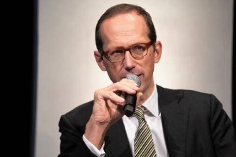 Christoph Lieben Seutter General Director Elbphilharmonie Laeiszhalle Portrait Portrait Press Conference Elbphilharmonie Elphi on International Music Festival Hamburg 2019 in cooperation with Hamburgerische Staatsoper Hamburg Hamburg Hamburg Germany Kaistudio 1 of the Elbphilharmonie