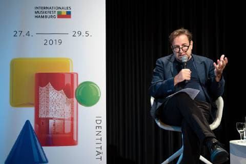 Georges Delnon Intendant of the Hamburg State Opera and the Hamburg Philharmonic State Orchestra Portrait Portrait Press conference Elbphilharmonie Elphi on International Music Festival Hamburg 2019 in cooperation with Hamburg State Opera Hamburg Hamburg Hamburg Germany Kaistudio 1 of the Elbphilharmonie