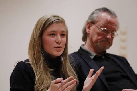 Ann Kathrin Zierau Prof Dr Peter Brandt Germany Berlin Willy Brandt House Book launch History of the SDS 20 11 2018