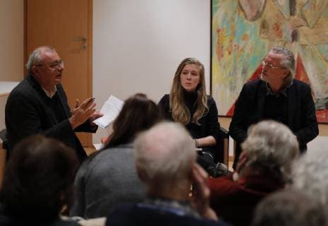 Klaus Juergen Scherer Ann Kathrin Zierau Prof Dr Peter Brandt Germany Berlin Willy Brandt House Book presentation History of the SDS 20 11 2018