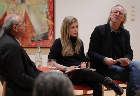 Klaus Juergen Scherer Ann Kathrin Zierau Prof Dr Peter Brandt Germany Berlin Willy Brandt House Book presentation History of the SDS 20 11 2018