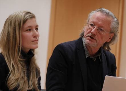 Ann Kathrin Zierau Prof Dr Peter Brandt Germany Berlin Willy Brandt House Book launch History of the SDS 20 11 2018