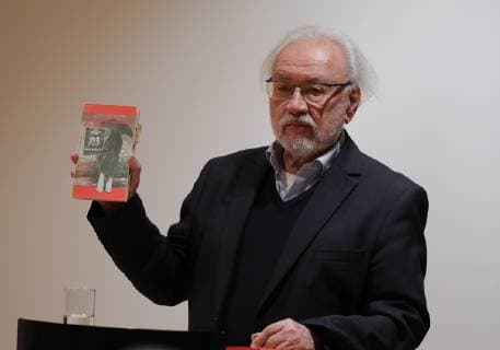 Dr Siegfried Heimann habilitated political scientist and private lecturer at the FU Berlin Deutschland Berlin Willy Brandt Haus Book presentation History of the SDS The Socialist German Student Union 1946 1970 20 11 2018