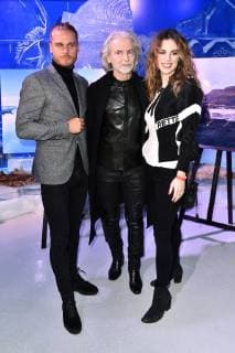 Rurik Gislason Hermann Bühlbecker and Larissa Kerner at the presentation of the Lambertz Calendar 2019 at the Eisbar Angiyok Berlin 22 11 2018 Foto:xF.xKernx xFuturexImage