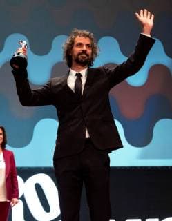 The Uruguayan Director Alvaro Brechner receives the Colon de Plata for the best director for his film La noche de 12 anos , during the closing gala of the 44th edition of the Huelva Festival of Ibero-American Cinema, in the Palacio de Congresos of Huelva, Spain, 23 November 2018. Huelva Festival of Ibero-American Cinema !ACHTUNG: NUR REDAKTIONELLE NUTZUNG!  Copyright: xJuliánxPérezx GRAF5077 20181124-636786151636605126