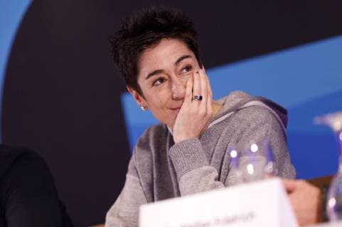 Dunja Hayali at the awarding of the opinion maker prize Die Blaue Zunge im Rahmen der Gedanken tanken speaker night in the Lanxess Arena Cologne 24 11 2018 Foto:xC.xHardtx xFuturexImage