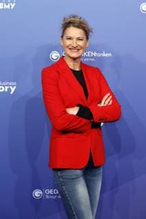 Heike Henkel at the award ceremony of the opinion maker prize Die Blaue Zunge im Rahmen der Gedanken tanken speaker night in the Lanxess Arena Cologne 24 11 2018 Foto:xC.xHardtx xFuturexImage