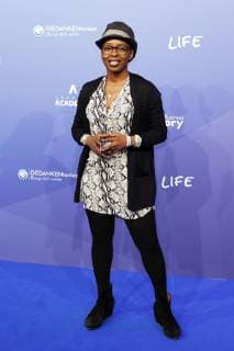 Shary Reeves at the award ceremony of the Opinion Maker Prize The Blue Tongue as part of the thoughts refuel speaker night in the Lanxess Arena Cologne 24 11 2018 Foto:xC.xHardtx xFuturexImage