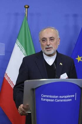 Press Conference by Ali Akbar SALEHI, Head of the Atomic Energy Organization of Iran (Vice President of the Islamic Republic of Iran) and Miguel ARIAS CANETE European Commissioner for Climate Action, at the European Commission  NicolasxLandemardx xLexPictorium LePictorium_0194851