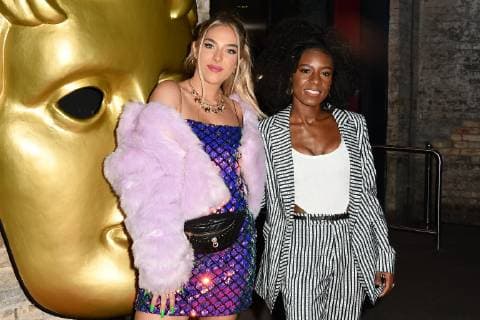 Bella Penfold and Shan Ako attend the BAFTA Childrens Awards 2018 at The Roundhouse in London. NOVEMBER 25th 2018  SLIx184379