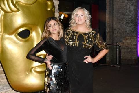 Lauren Layfield and Katie Thistleton attend the BAFTA Childrens Awards 2018 at The Roundhouse in London. NOVEMBER 25th 2018  SLIx184379