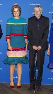 Niederlande, Reinbert de Leeuw erhält Kulturpreis von Königin Maxima in Amsterdam 26-11-2018 Amsterdam Queen Maxima presenting the Prince Bernhard Cultuurfonds award, 150.000 euro, to Reinbert de Leeuw at the Muziekgebouw aan ’t IJ in Amsterdam.  Copyright: xPPEx