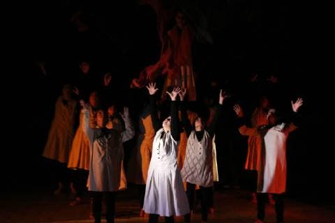 November 26, 2018 - Gaza City, Gaza Strip, Palestinian Territory - Palestinian girls perform on stage during the 4th Annual Red Carpet Festival for Human Rights Films in Gaza City on November 26, 2018. The Red Carpet Festival is held in the Gaza Strip for the fourth year in a raw with the Hash-Tag of the festival will be enough Gaza City Palestinian Territory - ZUMAap3_ 20181126_zaf_ap3_100 Copyright: xAshrafxAmrax