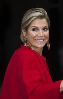 27-11-2018 Amsterdam Queen Maxima during the Erasmusprize ceremony at the Koninklijke paleis in Amsterdam. The King, patron of the Praemium Erasmianum foundation, and the board has awarded the 150.000 euro prize to the American journalist and writer Barbara Ehrenreich (1941). Theme of this years Erasmusprijs was ‘The power of investigative journalism’.  Copyright: xPPE WERFx