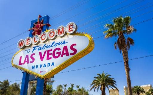 View of Welcome to Fabulous Las Vegas sign on The Strip, Las Vegas Boulevard, Las Vegas, Nevada, United States of America, North America Copyright: TomsxAuzins 1276-399