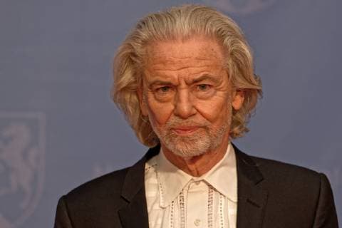 Award of the State Prize of the State of NRW 2018 to Bernhard Paul In the picture, in the run-up to the award ceremony, the so-called Printen King of Aachen the entrepreneur Hermann Bühlbecker Cologne North Rhine-Westphalia Germany