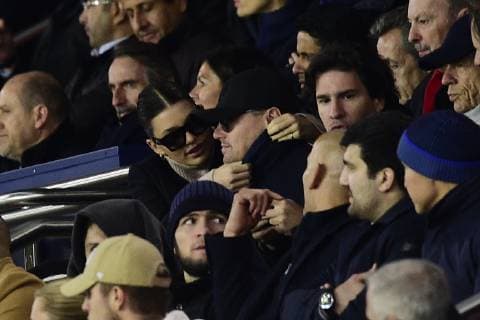 Leonardo DiCaprio CELEBRITES : PSG vs FC Liverpool - Ligue des Champions UEFA - Paris - 28 11 2018 JBAutissier Panoramic 