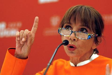 Spanish actress Victoria Abril participates during the forum Me Too as part of the International Book Fair in Guadalajara, Jalisco, Mexico, on 28 November 2018. Victoria Abril affirmed today that the positive aspects of the movement Me too are sinking because of the excesses of radical feminists and denounced that there are those who do not distinguish between rape, harassment and inappropriate behavior. Forum Me Too during the Guadalajara s International Book Fair !ACHTUNG: NUR REDAKTIONELLE NUTZUNG!  Copyright: xFranciscoxGuascox AME2174 20181129-636790634963275127