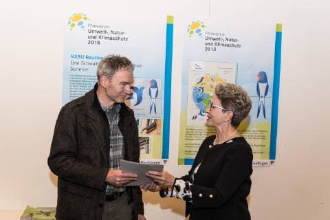 Reutlingen Foederpreis Umwelt Natur und Klimaschutz 2018 of the City of Reutlingen Award Ceremony Exhibition 30 11 2018 Introduction NABU Reutlingen Project Foederpreis Umwelt Natur und Klimaschutz 2018 of the City of Reutlingen Award Ceremony Exhibition 30 11 2018 Copyright: xWalther xEibner-Pressefotox EP_swr