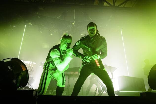 THE PRODIGY Keith Flint MC Maxim Reality live at the No Tourist Tour at Zenith Munich 28 11 2018