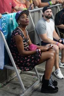 FORT LAUDERDALE FL - DECEMBER 02: Venus Williams is seen in the photo pit watching Live perform during the Riptide Music Festival at Fort Lauderdale Beach on December 2, 2018 in Fort Lauderdale, Florida. Copyright: xmpi04x