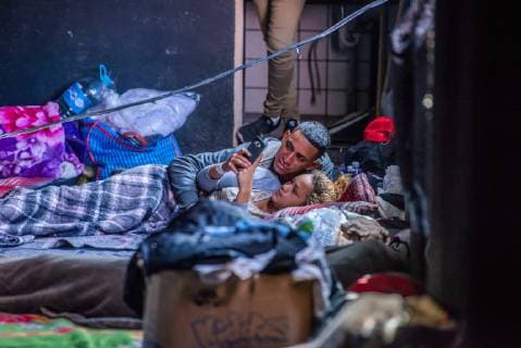 December 2, 2018 - Aslyum seekers from the Migrant Caravan settle into El Batteral, the new makeshift shelter in Tijuana,Mexico on December 2, 2018. There are roughly 300-500 children and families currently inside the main building on site. El Barretal, is a dancel hall event space and located a few miles from the border, has been designated as the shelter for the Central Americans. The number of migrants is over 1,000 and rising at the camp. - ZUMAs157 20181202_znp_s157_009 Copyright: xVitoxDixStefanox