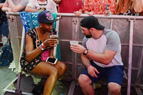FORT LAUDERDALE FL - DECEMBER 02: Venus Williams is seen in the photo pit watching Live perform during the Riptide Music Festival at Fort Lauderdale Beach on December 2, 2018 in Fort Lauderdale, Florida. Copyright: xmpi04x