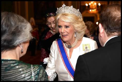 . 04 12 2018. London, United Kingdom. Diplomatic Reception. The Prince of Wales and the Duchess of Cornwall attend an evening reception for members of the Diplomatic Corps at Buckingham Palace in London...  xi-Imagesx xPoolx IIM-18966-0018