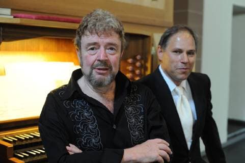 Siegmund Nimsgern baritone l and Christian Brembeck organ give a concert on Friday 11 6 2010 in the church St Franziskus in St Ingbert