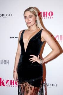MOSCOW, RUSSIA - DECEMBER 5, 2018: Actress Natalya Rudova ahead of a ceremony to present the Event of the Year 2018 prize held by the Cinema Reporter magazine at Illusion Cinema. Cinema Reporter is a new magazine that was established by the editorial staff of the Russian version of The Hollywood Reporter magazine. Artyom Geodakyan TASS  TS099F32