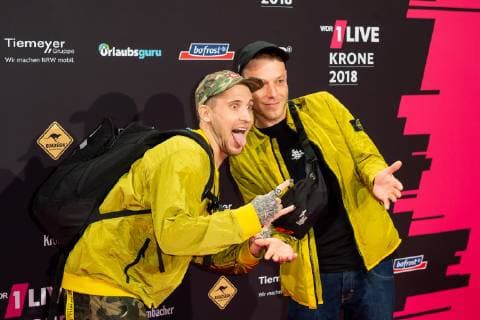 Bochum Germany 06 12 2018 1Live Krone 2018 257ers Daniel Schneider and Michael Rohleder on the Red Carpet of the 1Live Krone DeFodi001