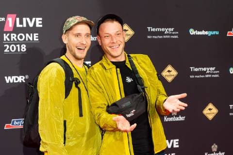 Bochum Germany 06 12 2018 1Live Krone 2018 257ers Daniel Schneider and Michael Rohleder on the Red Carpet of the 1Live Krone DeFodi001
