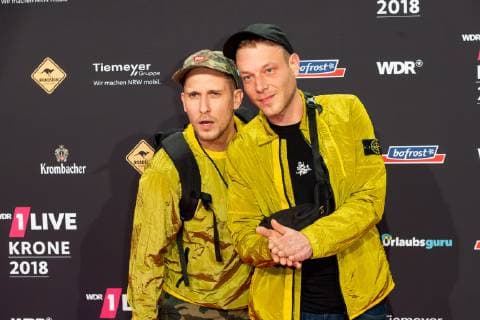Bochum Germany 06 12 2018 1Live Krone 2018 257ers Daniel Schneider and Michael Rohleder on the Red Carpet of the 1Live Krone DeFodi001