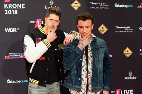 Bochum Germany 06 12 2018 1Live Krone 2018 SDP Vincent Stein and Dag Alexis Kopplin on the Red Carpet of the 1Live Krone DeFodi001